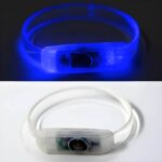 Blue LED Bracelet, Lit Up in Dark, Turned Off and Clear