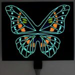 Butterfly design EL panel