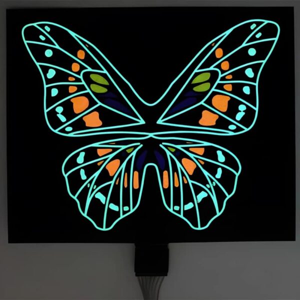 Butterfly design EL panel