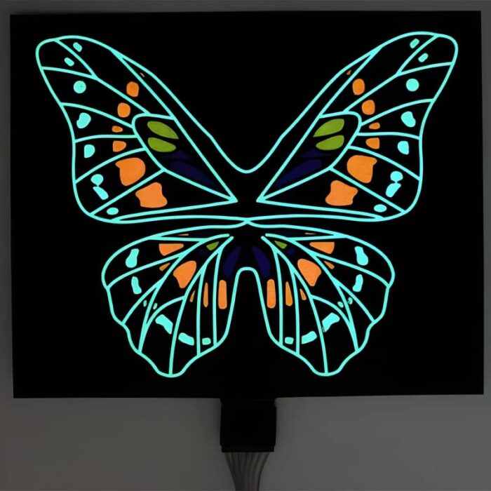 Butterfly design EL panel
