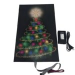 Print of el poster not turned on Christmas tree and plug inverter