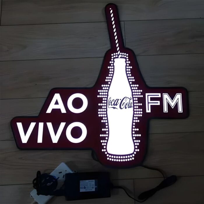 Coca-Cola Radio FM Poster design lighting up brightly