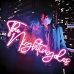 couple holding light large customized illuminated LED sign