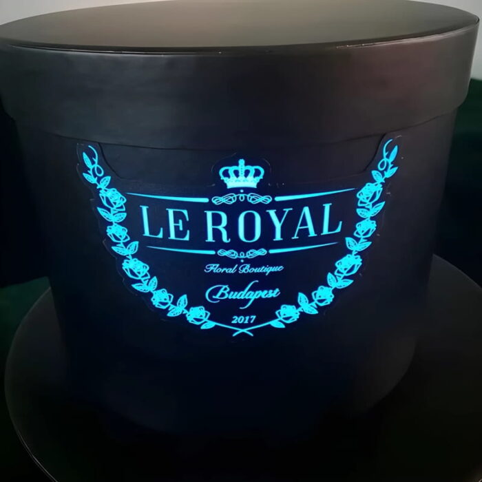 Le Royal custom EL panel design attached to furniture