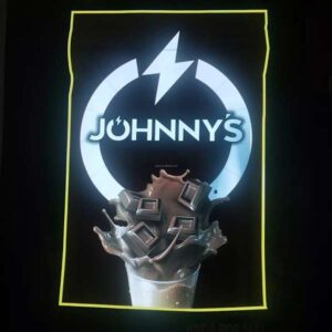 Johnny Rockets chocolate milk shake el poster design