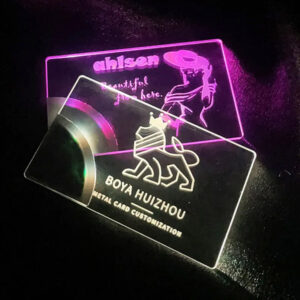 Laser-Engraved-LED-Business-Cards-Pink-White