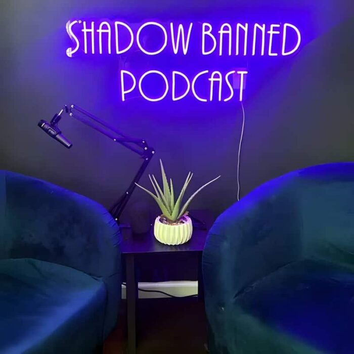 Podcast customized illuminated neon sign