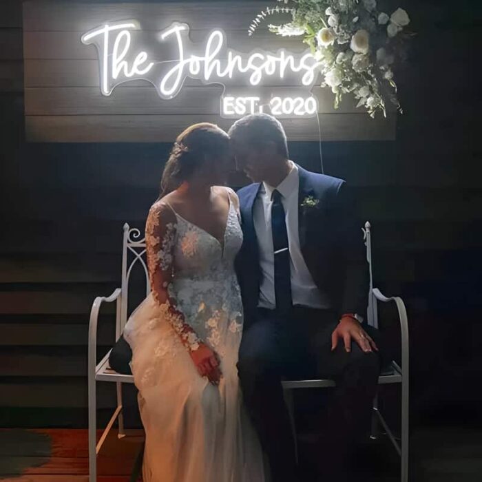 wedding party custom neon sign