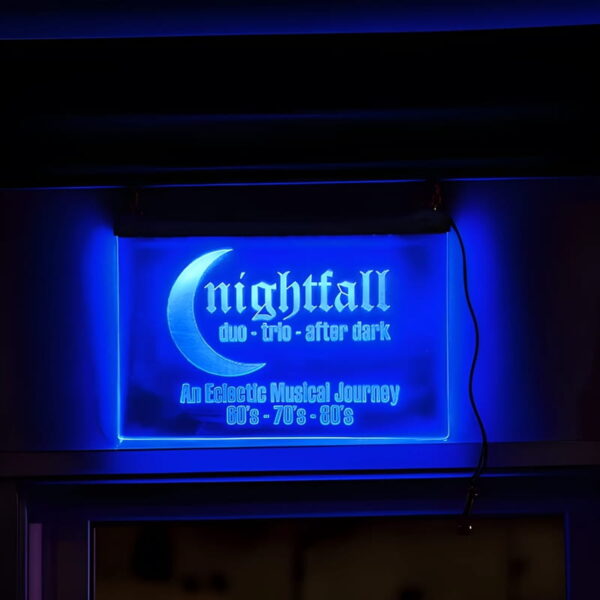 customized led hanging sign for band