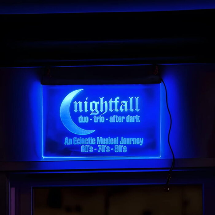 customized led hanging sign for band