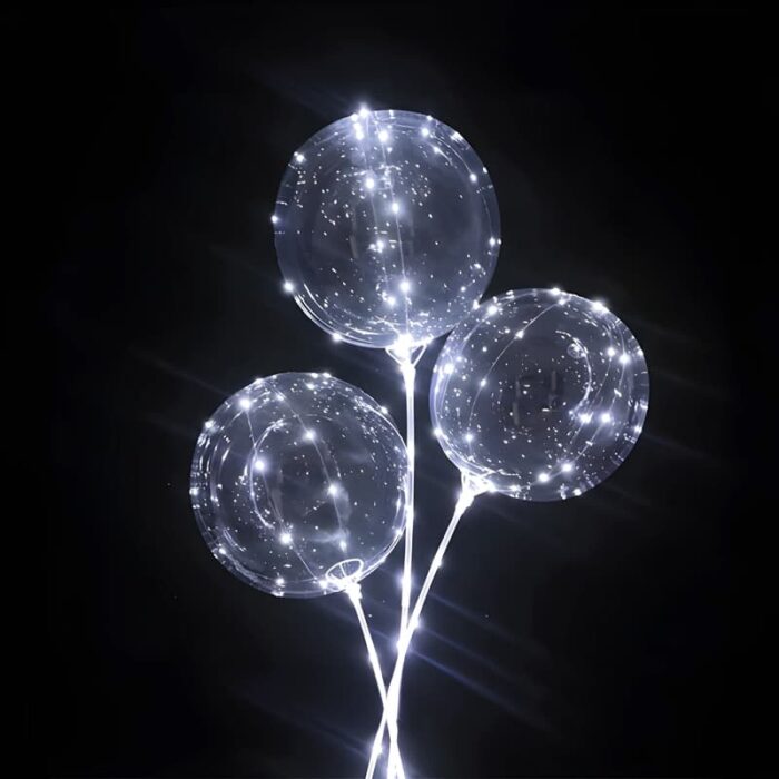 bright white led light up balloons