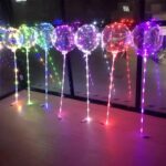 Different colors LED transparent bobo balloons
