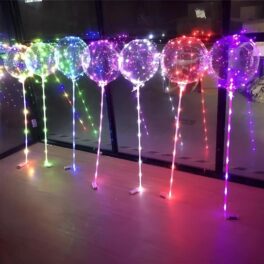 Different colors LED transparent bobo balloons