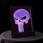 Custom engraved acrylic edge lit photo frame