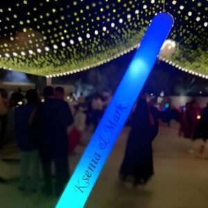 KseniaMark-Wedding-Custom-LED-Foam-Stick