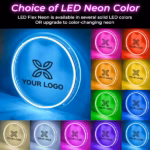 12 LED color options available to customize neon signs