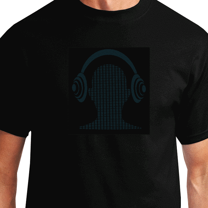 light up equalizer t-shirt