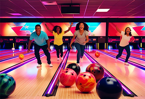 “glow bowling”