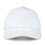 White fabric illuminated hat with no lights on