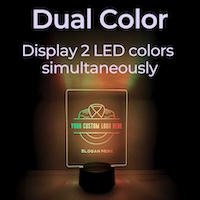 Dual Color LED Table Sign
