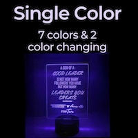 Single Color LED Table Sign